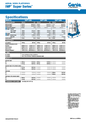 Nacele verticale cu un singur catarg Genie IWP 25 S