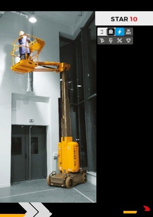 Nacele verticale cu un singur catarg Haulotte Star 10