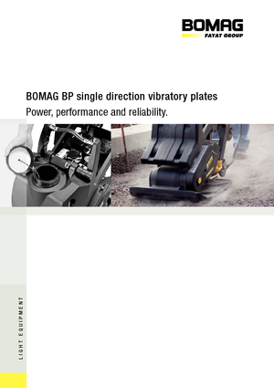 Plăci vibratoare cu o singură direcție Bomag BP 25/50