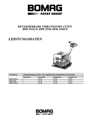 Plăci compactoare reversibile Bomag BPR 35/60