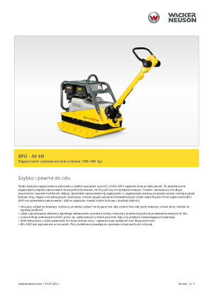 Plăci compactoare reversibile Wacker Neuson BPU 4045 A