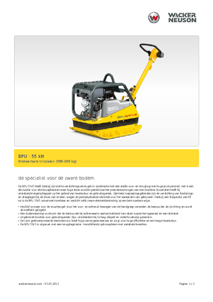 Plăci compactoare reversibile Wacker Neuson BPU5545A 