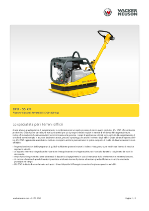 Plăci compactoare reversibile Wacker Neuson BPU5545A 