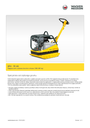 Plăci compactoare reversibile Wacker Neuson BPU5545A 