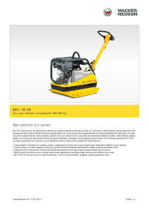 Plăci compactoare reversibile Wacker Neuson BPU5545A 