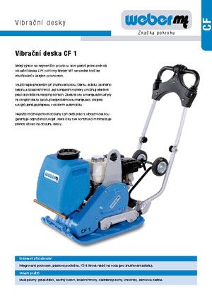 Plăci compactoare reversibile weber mt CF 1 Hd