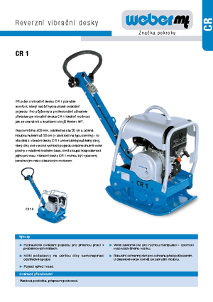 Plăci compactoare reversibile weber mt CR 1 R