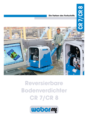 Plăci compactoare reversibile weber mt CR 8 Hd CCD
