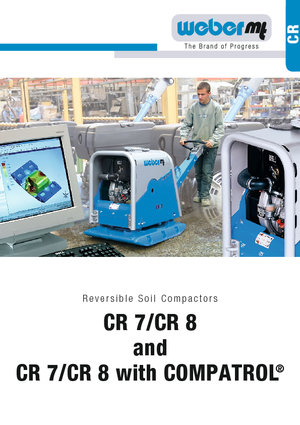 Plăci compactoare reversibile weber mt CR 8 Hd CCD
