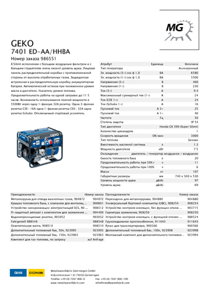 Generatoare de curent pe benzină Geko ® 7401 ED-AA/HHBA