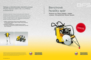Fierăstraie pentru podea Wacker BFS 1345 AB