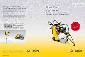 Fierăstraie pentru podea Wacker BFS 1345 AB