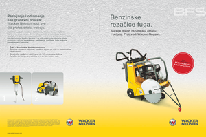 Fierăstraie pentru podea Wacker BFS 1350 ALS