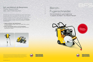 Fierăstraie pentru podea Wacker BFS 1350 ALS