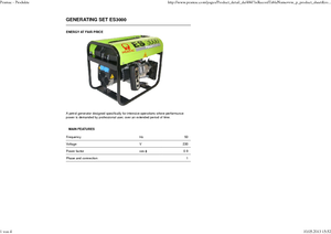 Generatoare de curent pe benzină PRAMAC Lifter ES 3000