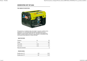 Generatoare de curent pe benzină PRAMAC Lifter SP 12000