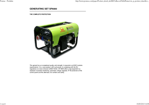 Generatoare de curent pe benzină PRAMAC Lifter SP 8000