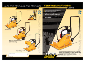 Plăci vibratoare cu o singură direcție Shatal PC 1512