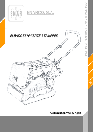 Plăci vibratoare cu o singură direcție Enar PEN 16 D
