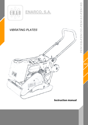 Plăci vibratoare cu o singură direcție Enar PEN 16 D