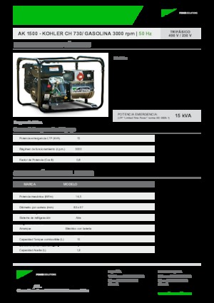 Generatoare de curent pe benzină INMESOL AK 1500-E