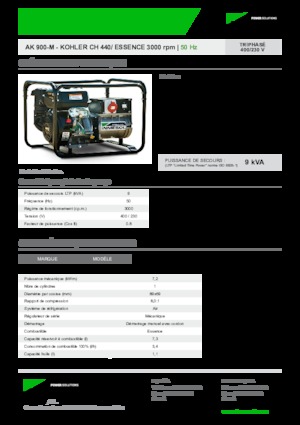 Generatoare de curent pe benzină INMESOL AK 900-M