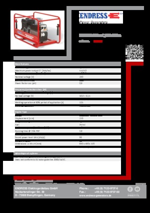 Generatoare de curent pe benzină Endress ESE 404 SHS-AC / 30-180 A