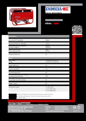Generatoare de curent pe benzină Endress ESE 606 DHS-GT ES