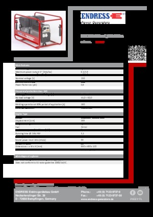 Generatoare de curent pe benzină Endress ESE 704 SHS-AC / 60-200 A