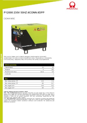 Generatoare de curent pe benzină PRAMAC Lifter P 12000 THB