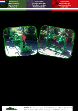 Mașini pentru recoltat plante Basrijs Plantslifter BRS/D220G
