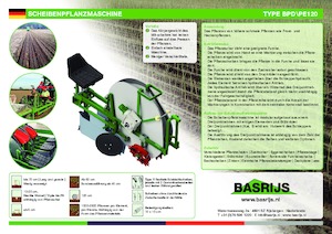 Mașini de plantat Basrijs Deepplantelement solid and rubber disc 100 cm