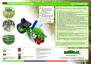 Mașini de plantat Basrijs Discplanter with conveyer belt