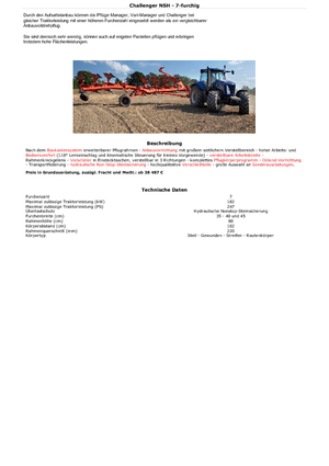 Pluguri Kuhn Challenger 7E NSH + ZXL 