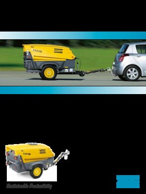 Compresoare de aer portabile - diesel, electrice, pe benzină Atlas Copco XAS 67 Dd