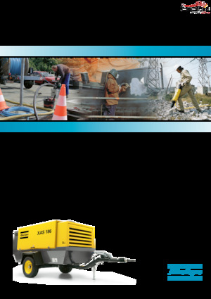Compresoare de aer portabile - diesel, electrice, pe benzină Atlas Copco XAHS 186 Dd