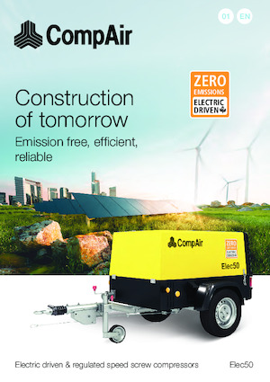 Compresoare de aer portabile - diesel, electrice, pe benzină CompAir Elec50 
