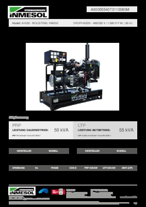 Generatoare de curent diesel INMESOL AI-055
