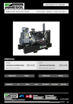 Generatoare de curent diesel INMESOL AI-335
