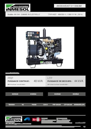 Generatoare de curent diesel INMESOL AK-044