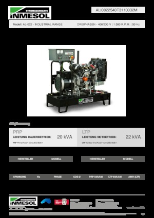 Generatoare de curent diesel INMESOL AL-022