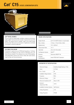 Generatoare de curent diesel Caterpillar C15-550