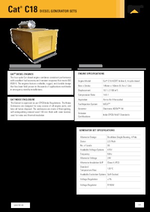 Generatoare de curent diesel Caterpillar C18-600