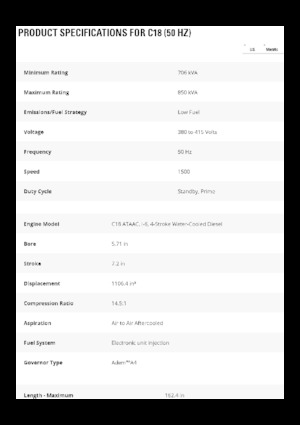 Generatoare de curent diesel Caterpillar C18-850