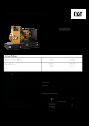 Generatoare de curent diesel Caterpillar C4.4-DE 65