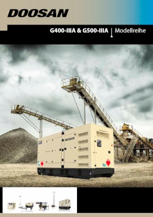 Generatoare de curent diesel Doosan G500-IIIA  