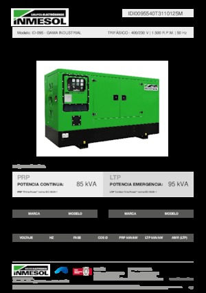 Generatoare de curent diesel INMESOL ID-095