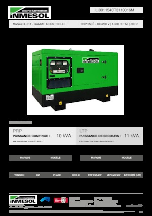 Generatoare de curent diesel INMESOL IL-011