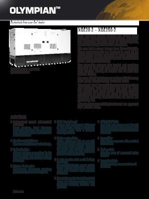 Generatoare de curent diesel Olympian XQE 250