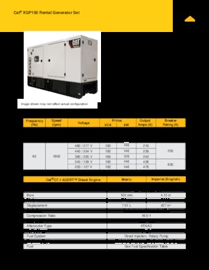 Generatoare de curent diesel Caterpillar XQP150